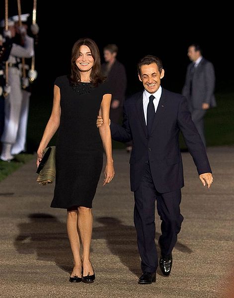 Nicolas Sarkozy and Tall Wife Carla Bruni 