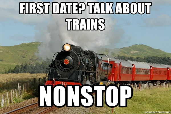 First Date Conversation Tips - Talk About Trains Hobbies