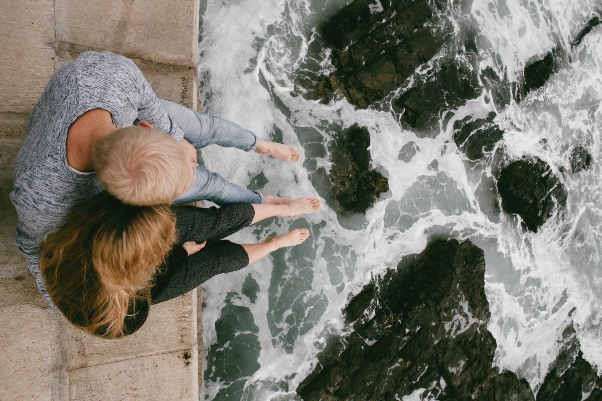 Romantic Couple On The Beach